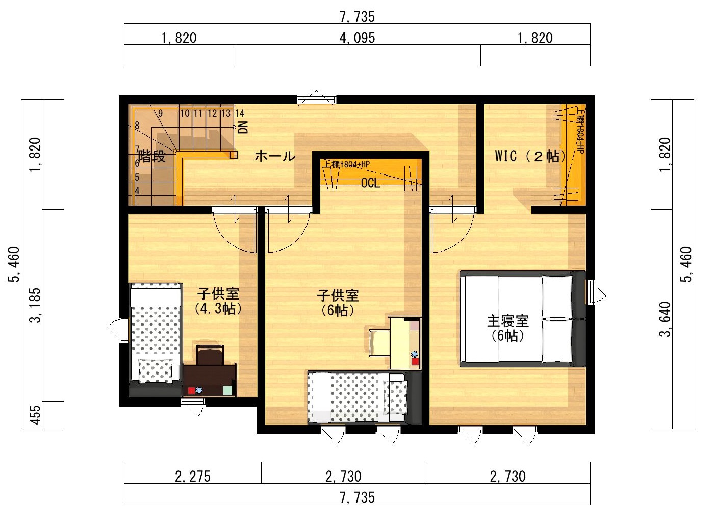 24坪プラン  デザイナーズハウス木屋